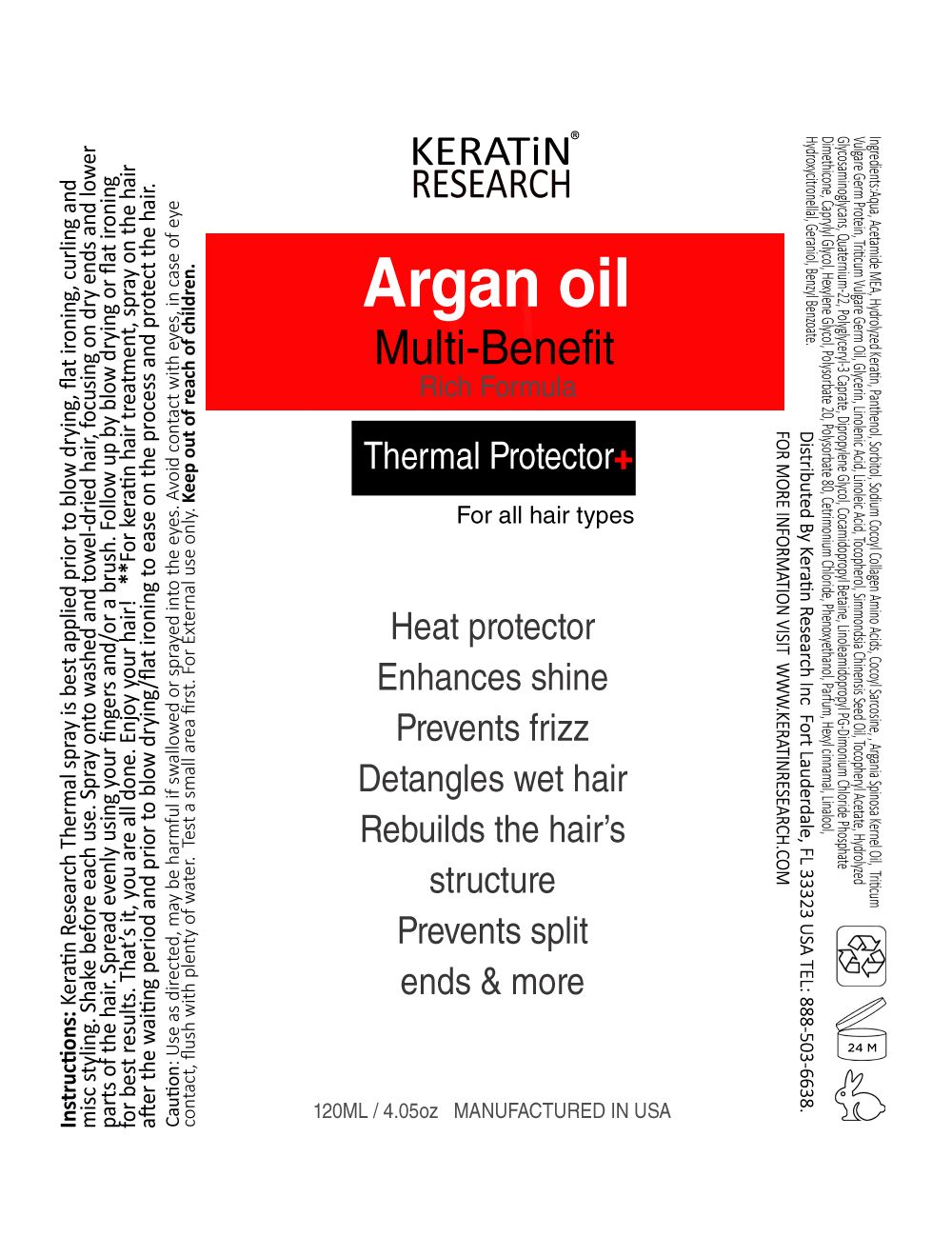 Keratin research ingredients clearance