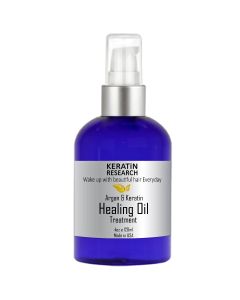 Argan & Keratin Oil Hair Healing Treatment Heals Repairs Rejuvenates Nourishes Fortifies adds shine & Conditions Hair Instantly
