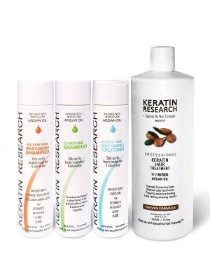 Original Formula XL Set 1000ml Keratin Hair Treatment With Moroccan Argan oil 4 Bottles kit